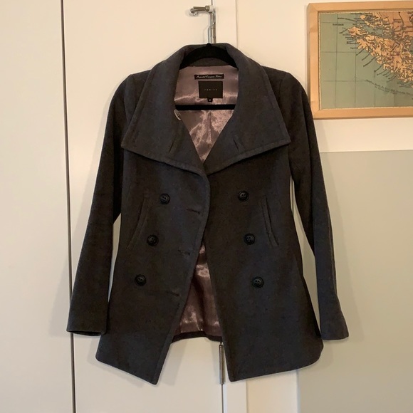 Grey Pea Coat - Picture 1 of 6